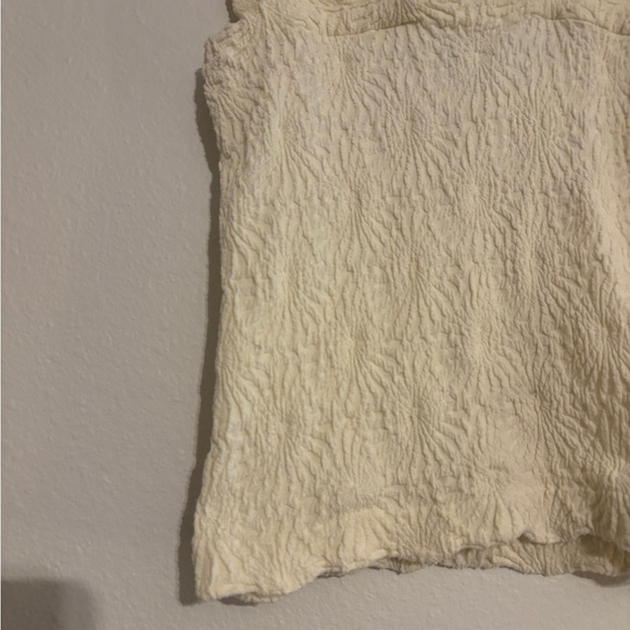 Amazon Cream Textured Tank Top - Picture 3 of 4